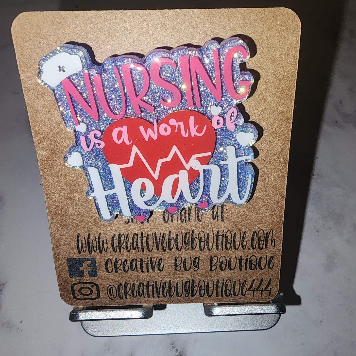 Nursing Is A Work Of Heart Badge Reel