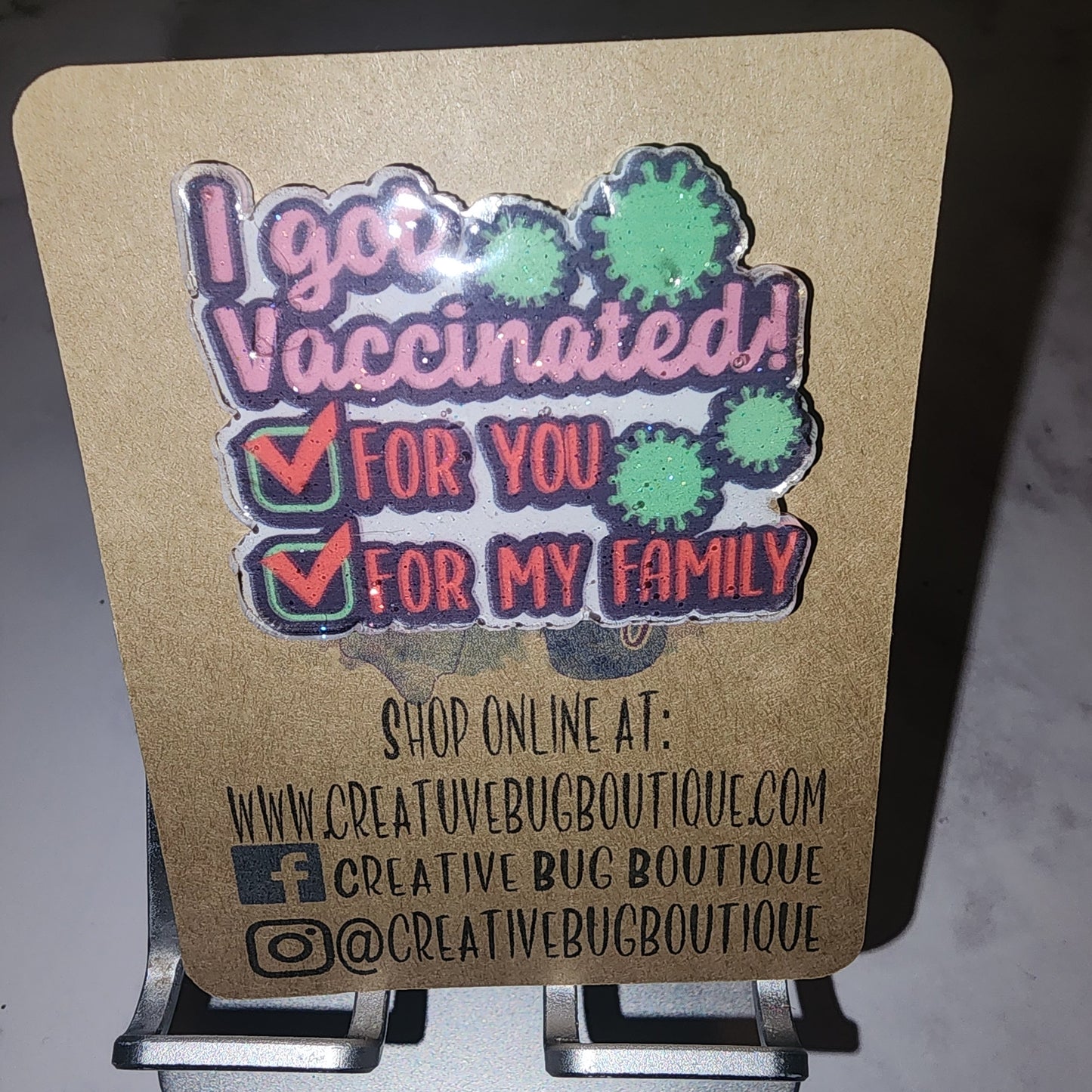 I Got Vaccinated Badge Reel