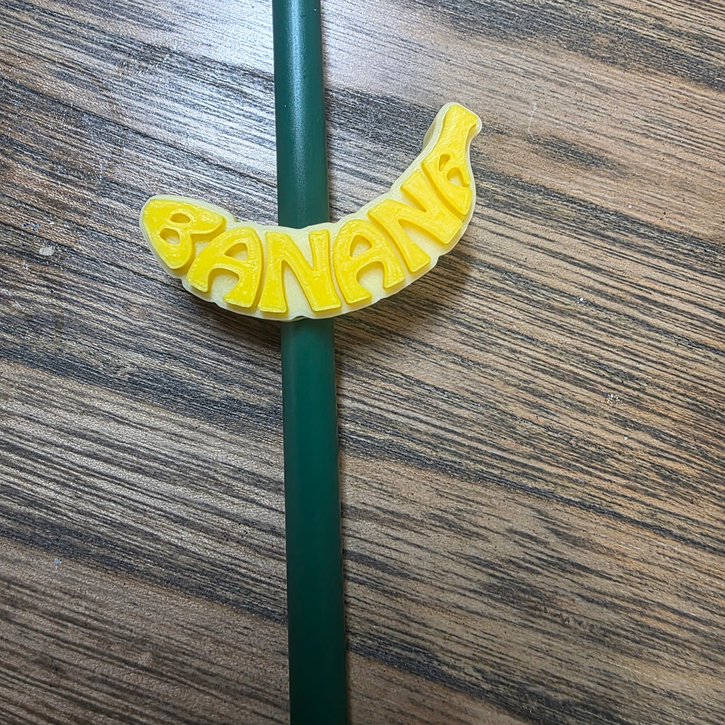 Banana Word Straw Topper