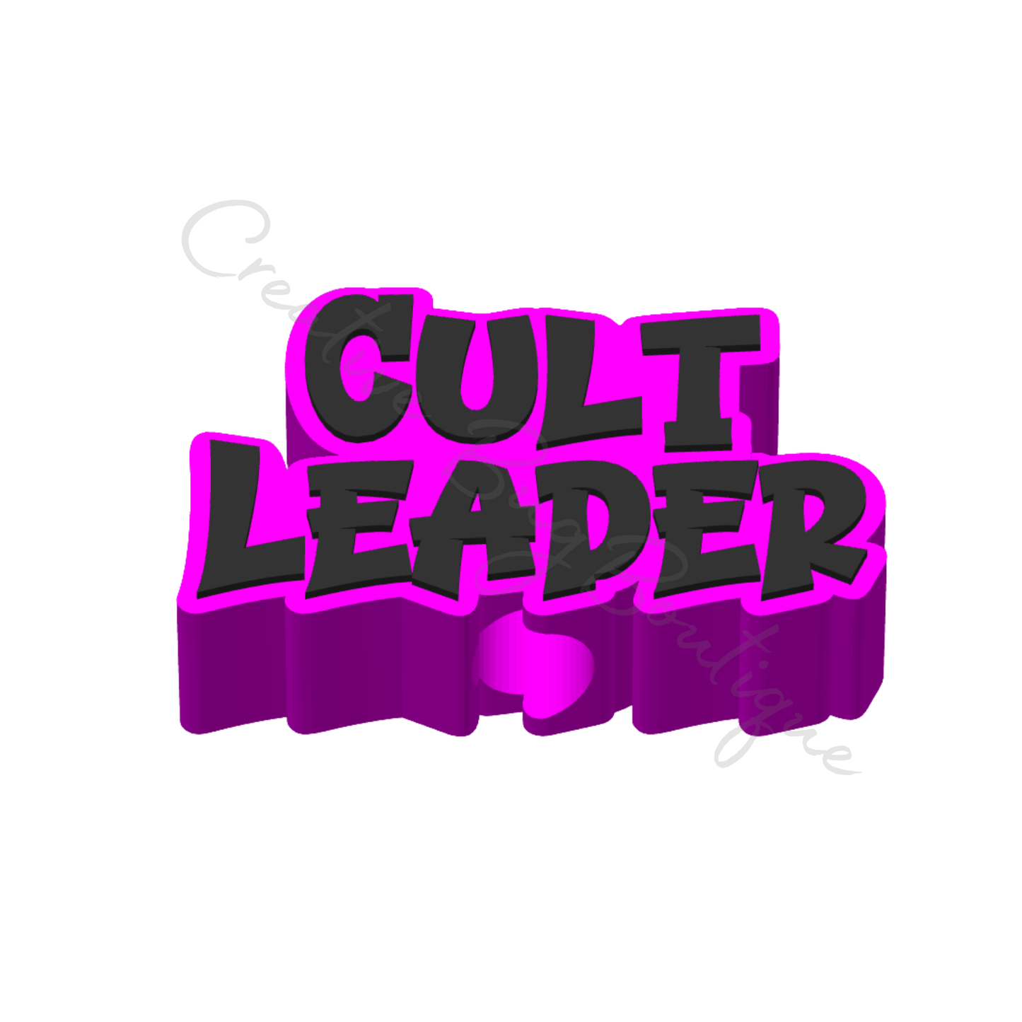 Cult Leader Straw Topper File