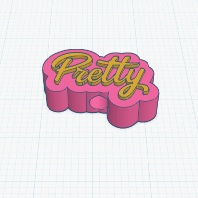 Pretty Straw Topper STL