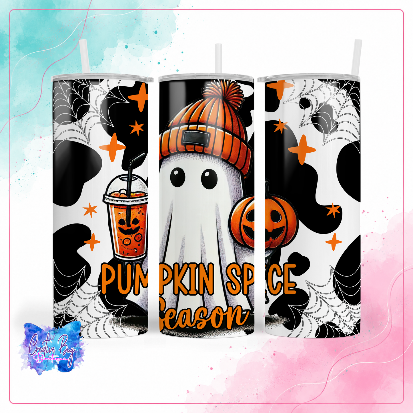 Pumpkin Spice Season Ghost Tumbler