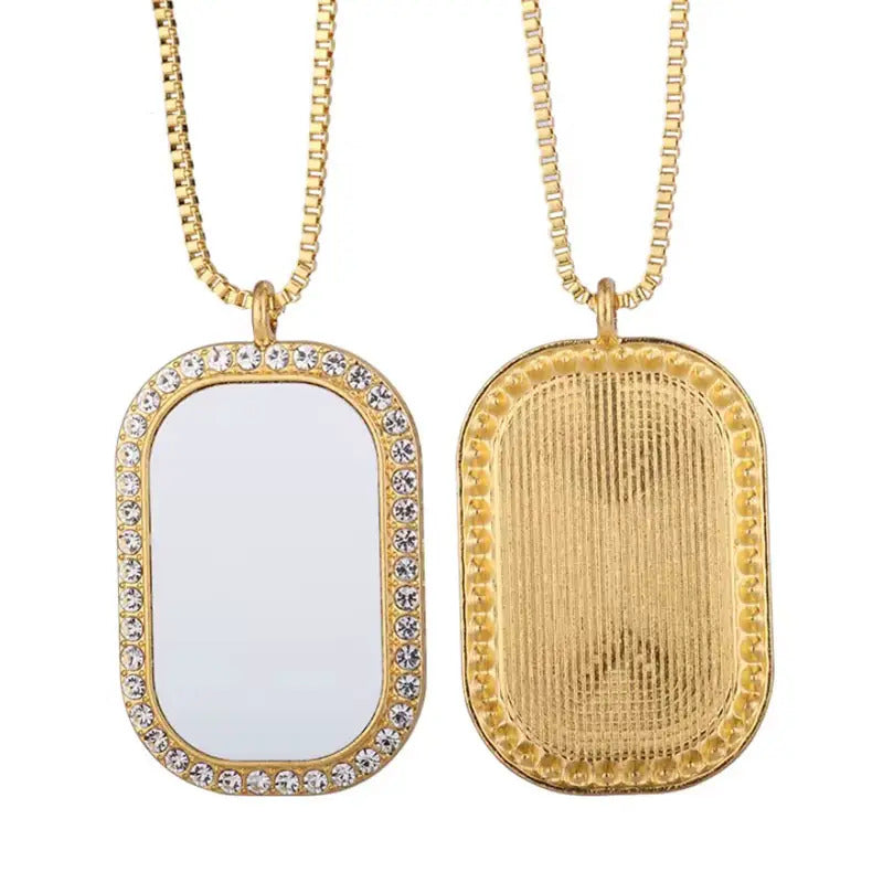 Bling Dog Tag Necklaces