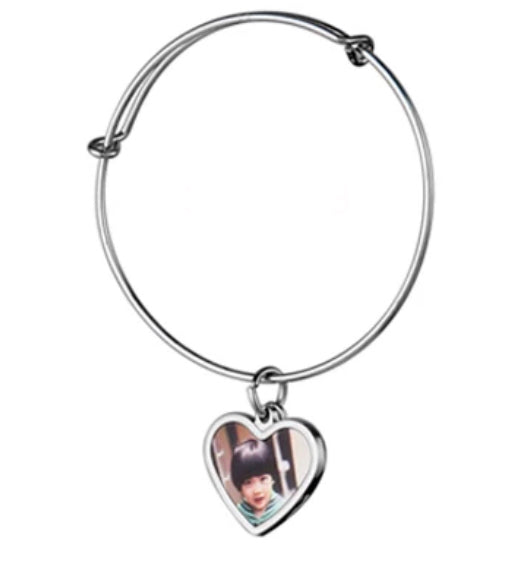 Heart Shape Sublimation Bangle Bracelet
