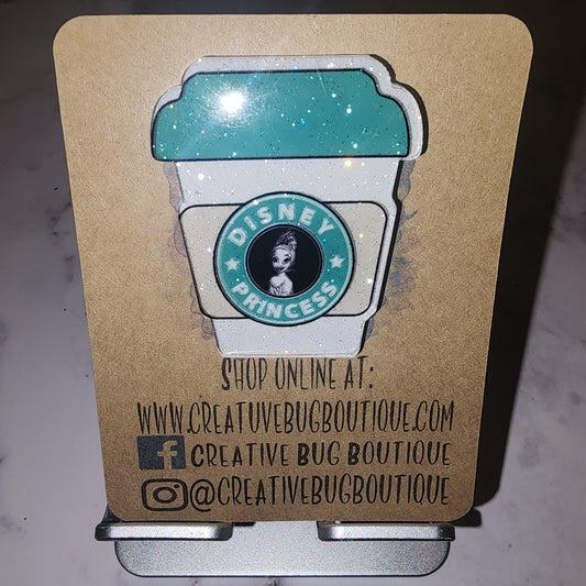 To Go Coffee Cup Badge Reel