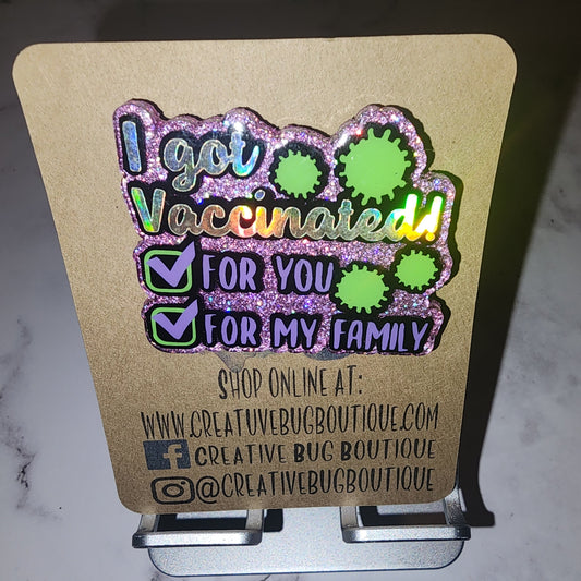 I Got Vaccinated Badge Reel