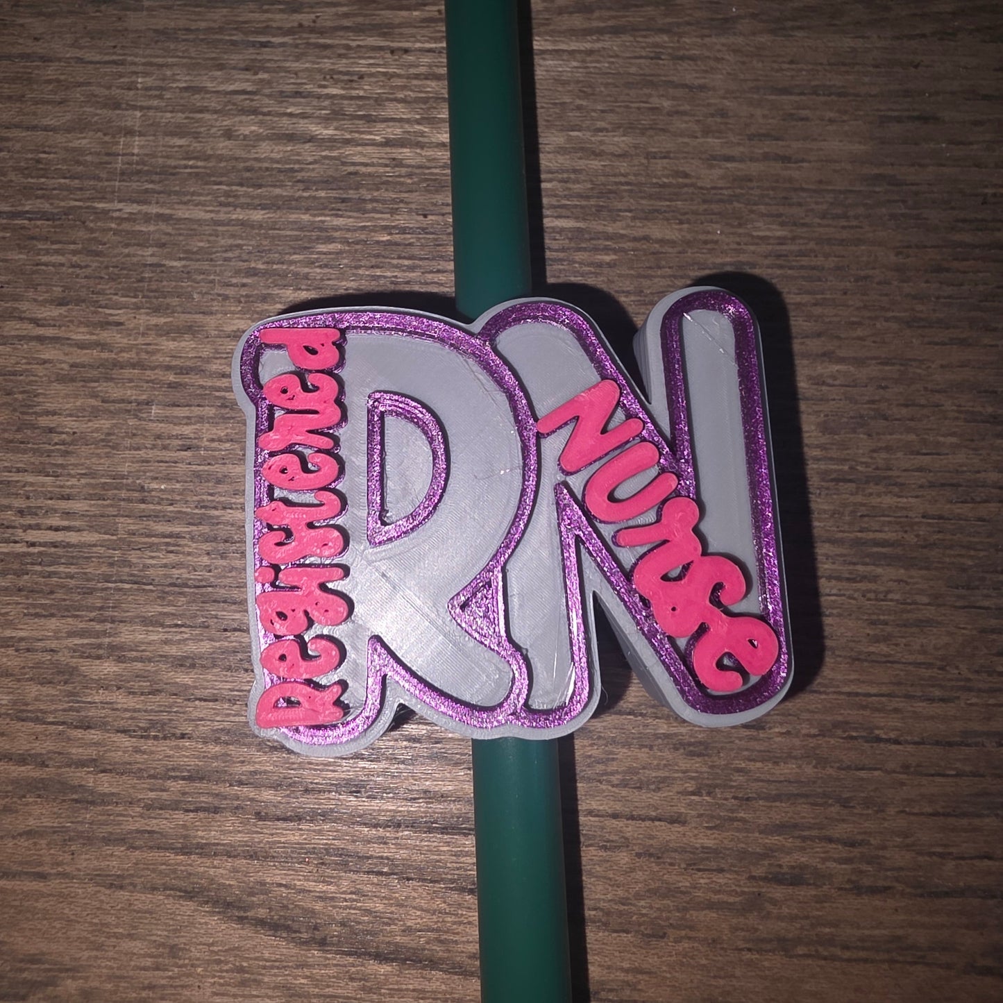 Registered Nurse Straw Topper