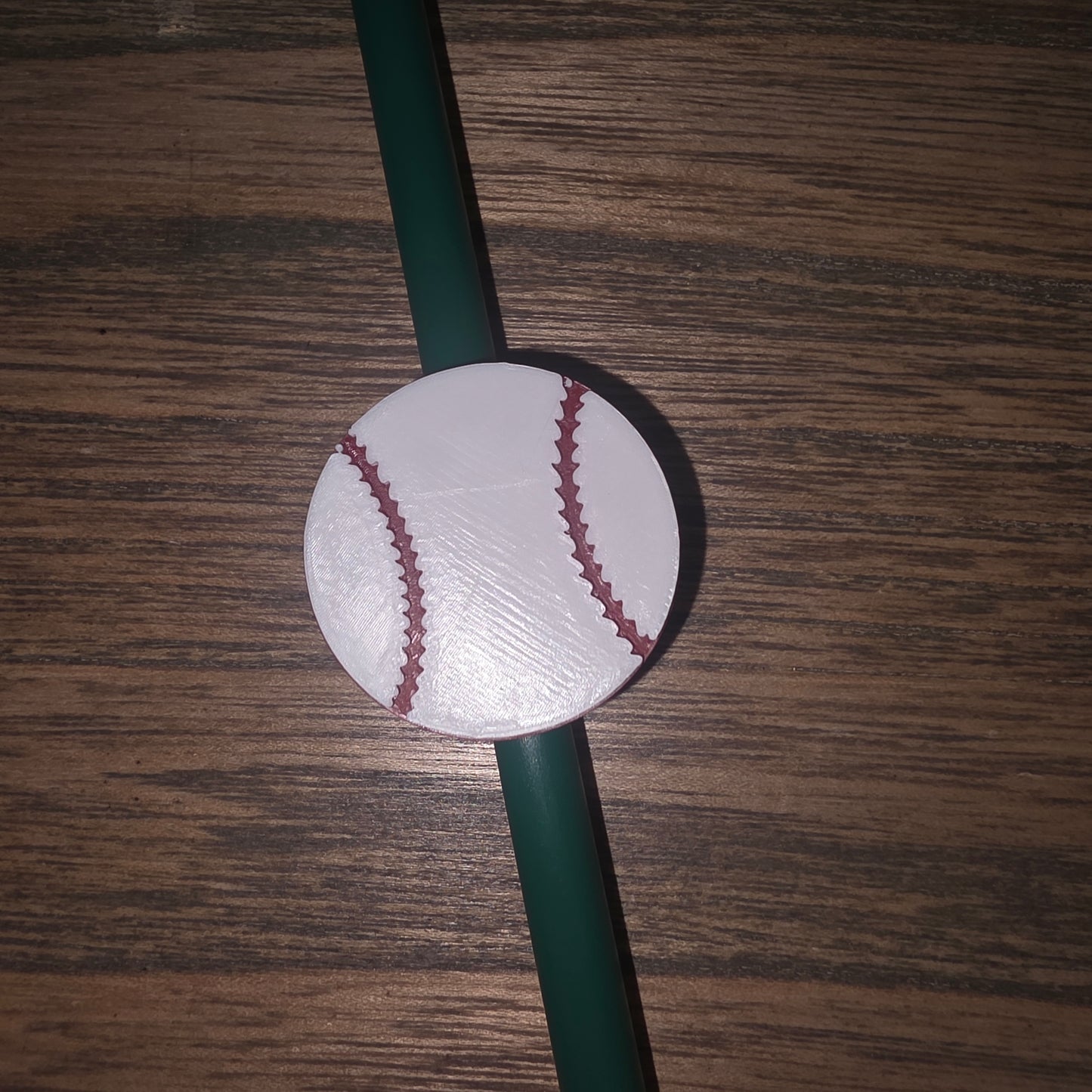 Baseball Straw Topper