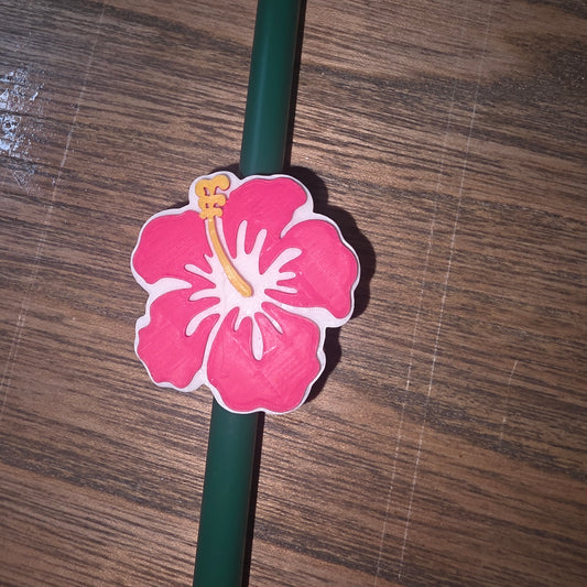 Hibiscus Straw Topper