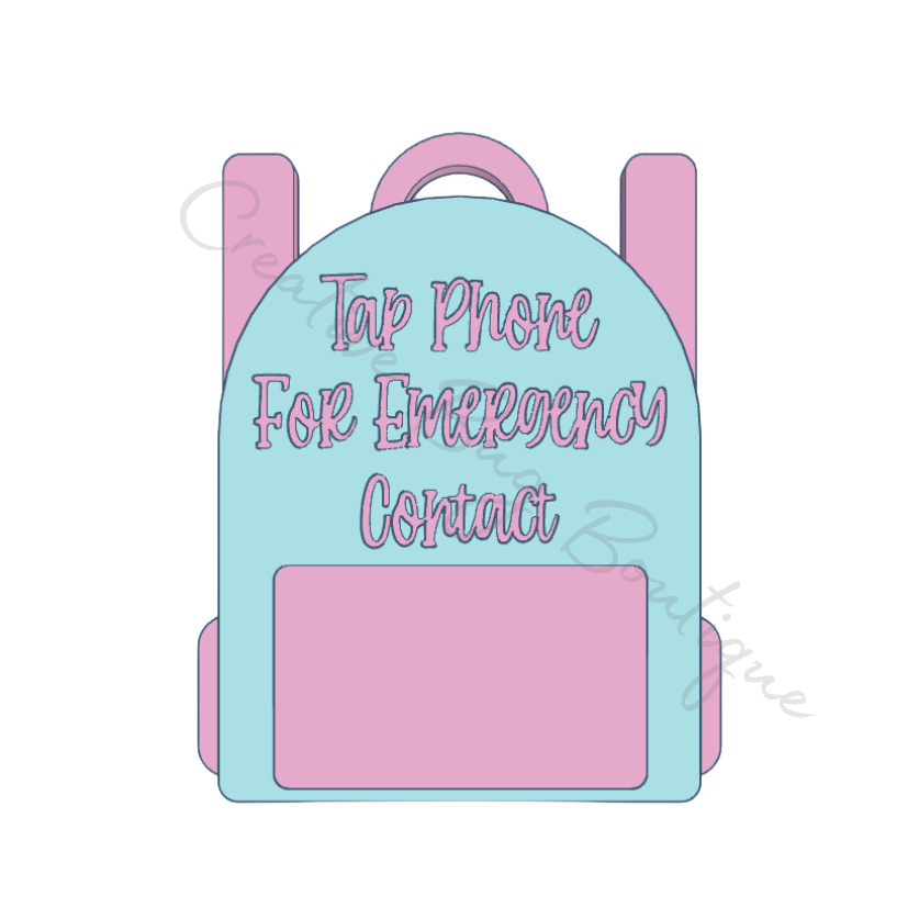 Backpack Nfc Keychain STL