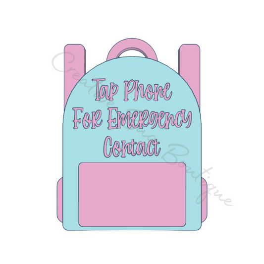 Backpack Nfc Keychain STL