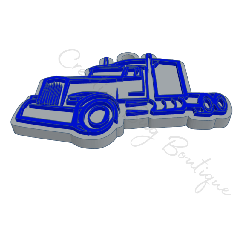 Big Truck NFC Keychain STL File