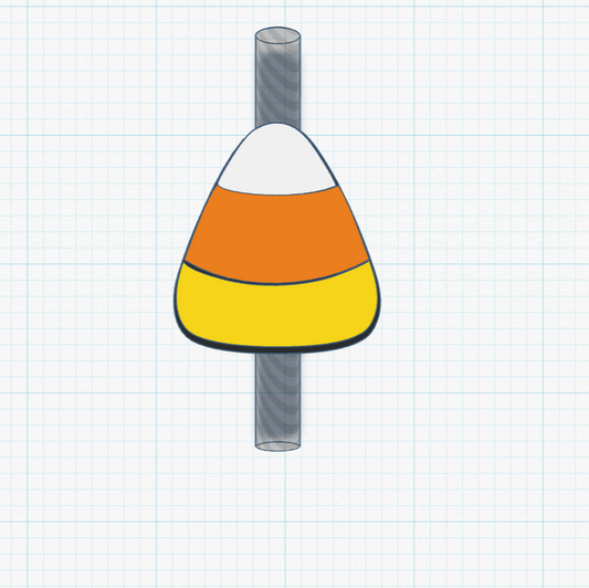 Candy Corn Straw Topper File