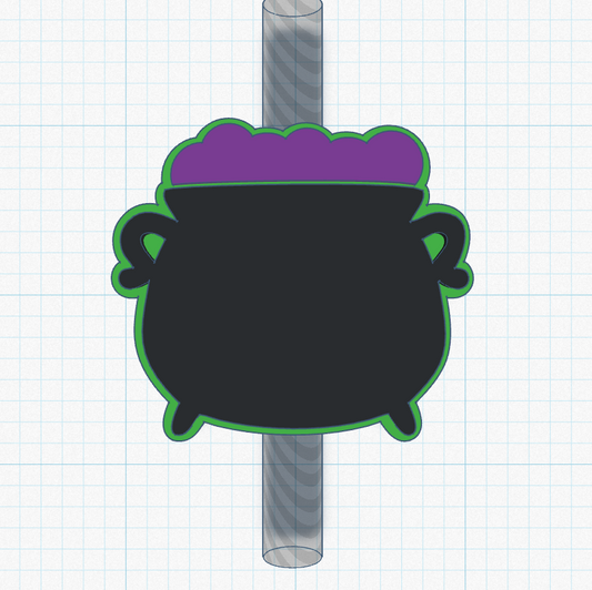 Cauldron Straw Topper STL File