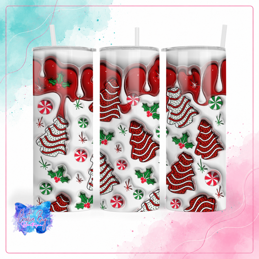 Christmas Tree Cake Tumbler