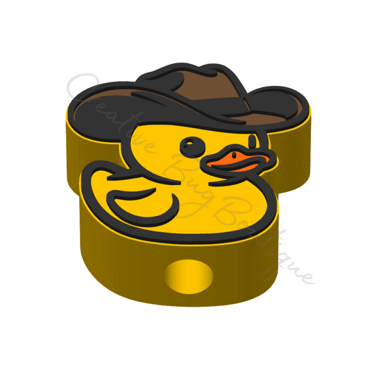 Cowboy Duckie Straw Topper Files