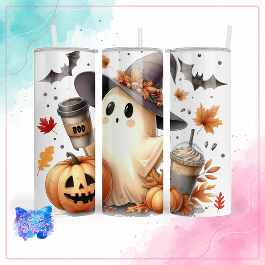 Cozy Ghost Fall Tumbler