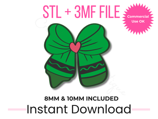 Crayon Bow Straw Topper STL File | Teacher Back to School Accessory (Digital Download)