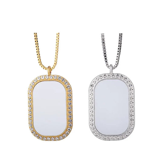 Bling Dog Tag Necklaces