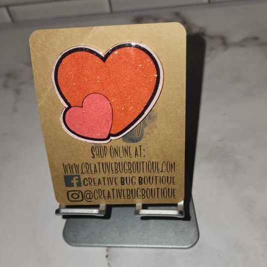 Double Hearts Badge Reel