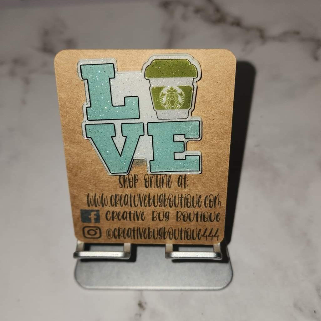 Love To Go Cup  Badge Reel