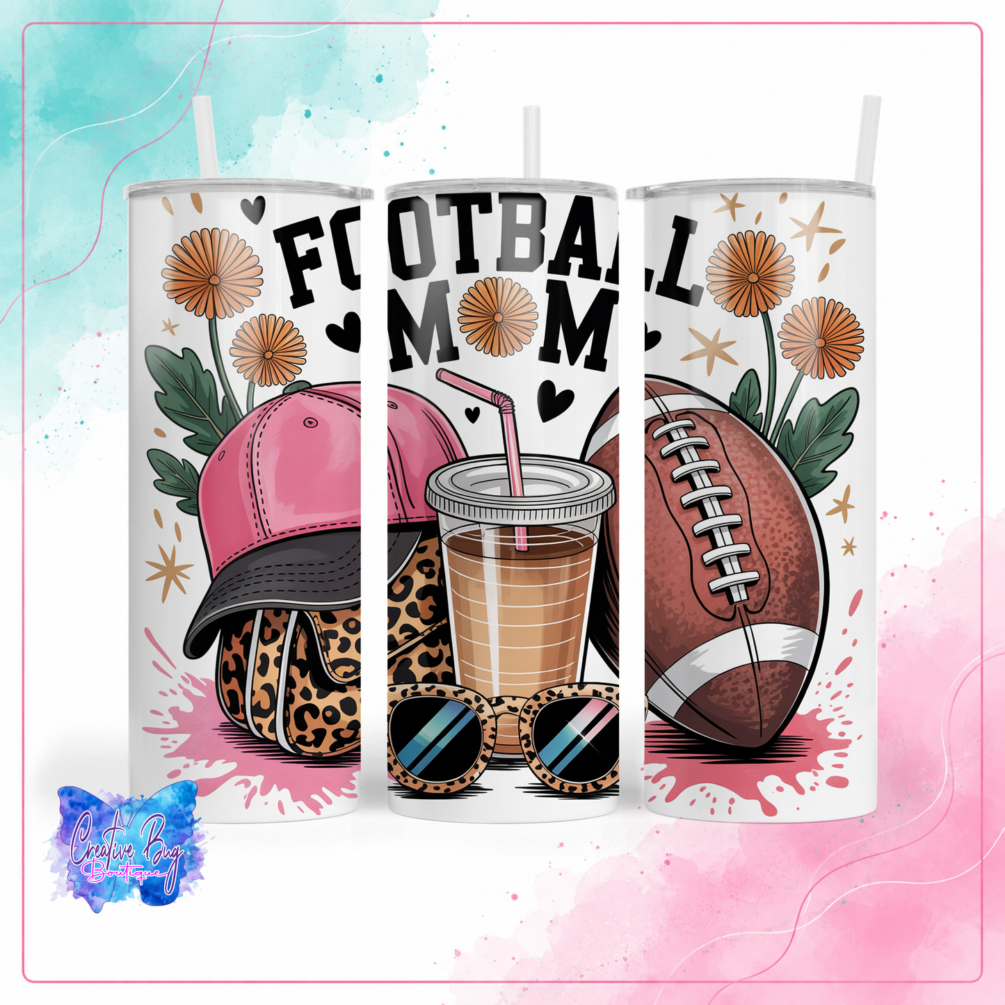 Football Mom Tumbler