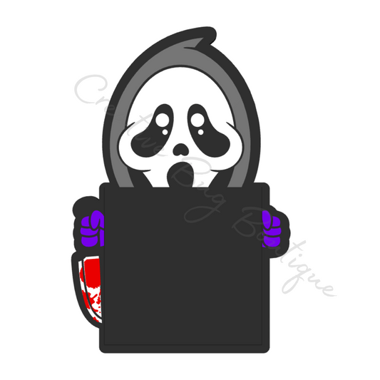 Ghost Face Sticky Note Holder STL File