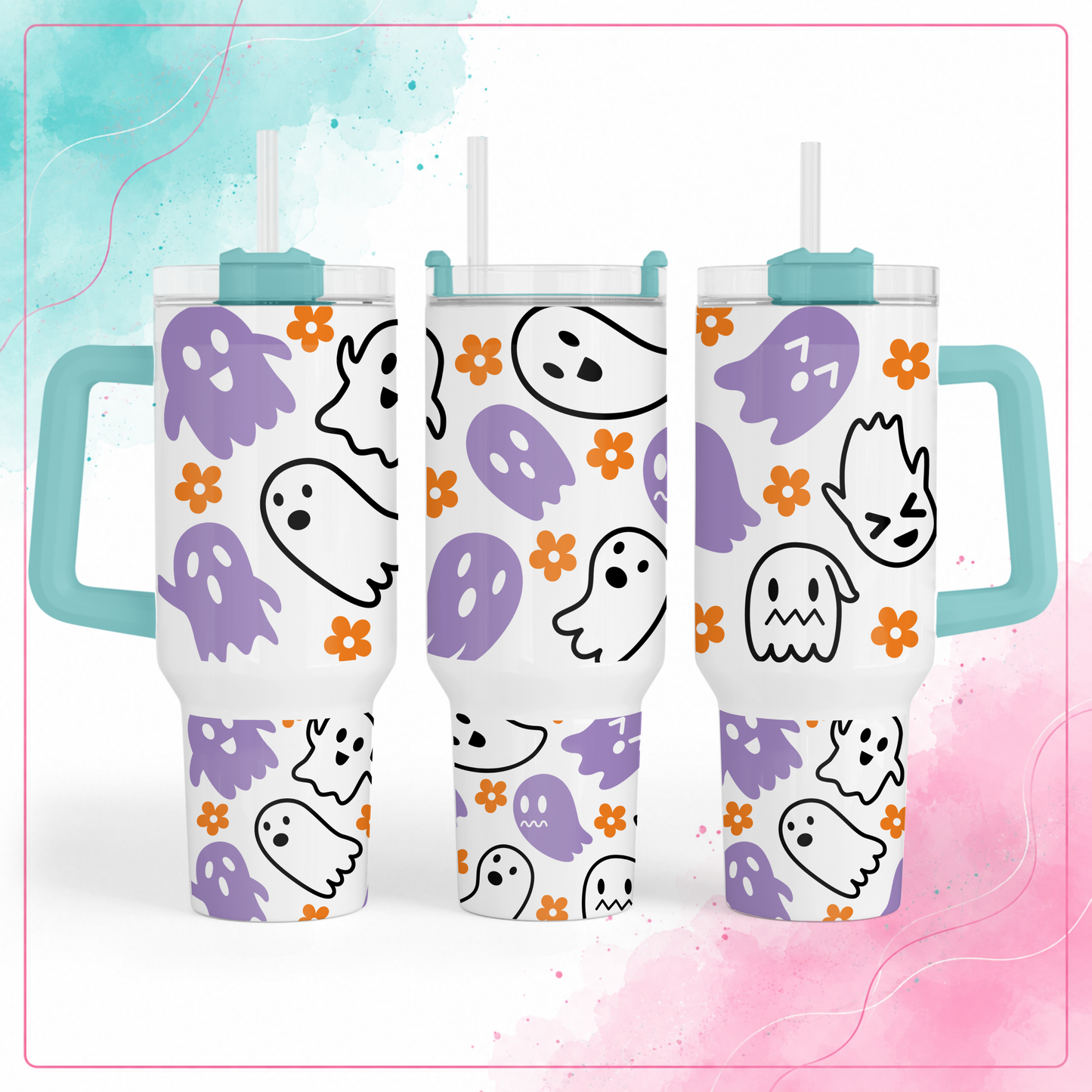 Groovy Ghost Tumbler