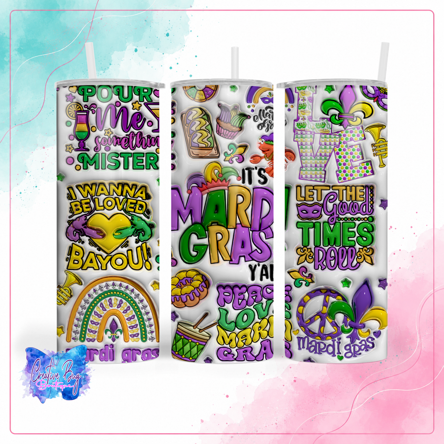 It’s Mardi Gras Y’all Tumbler
