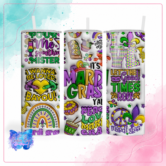 It’s Mardi Gras Y’all Tumbler