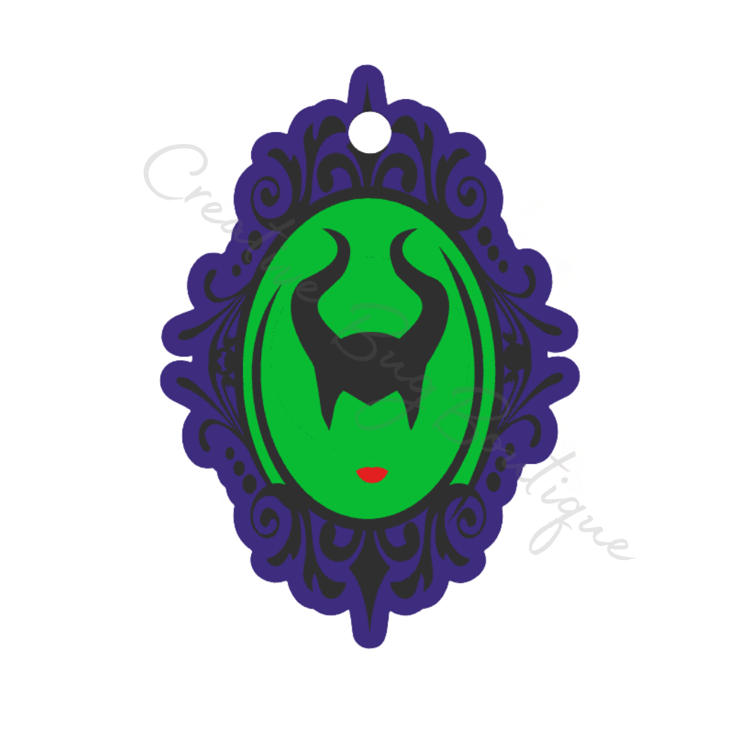 Maleficent Mirror NFC Keychain STL File