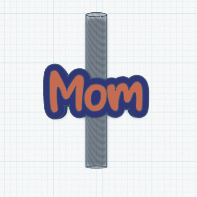 MOM Straw Topper STL