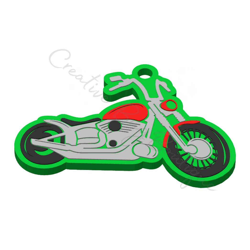 Motorcycle NFC Keychain STL File