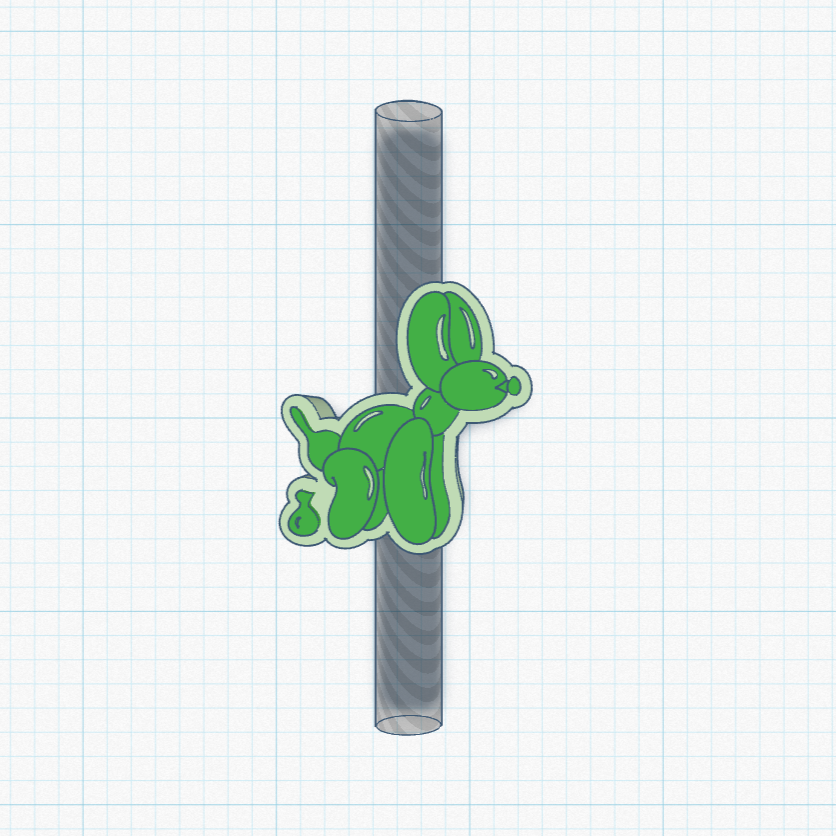 Poopin' Balloon Dog STL