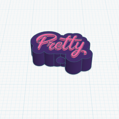 Pretty Straw Topper STL