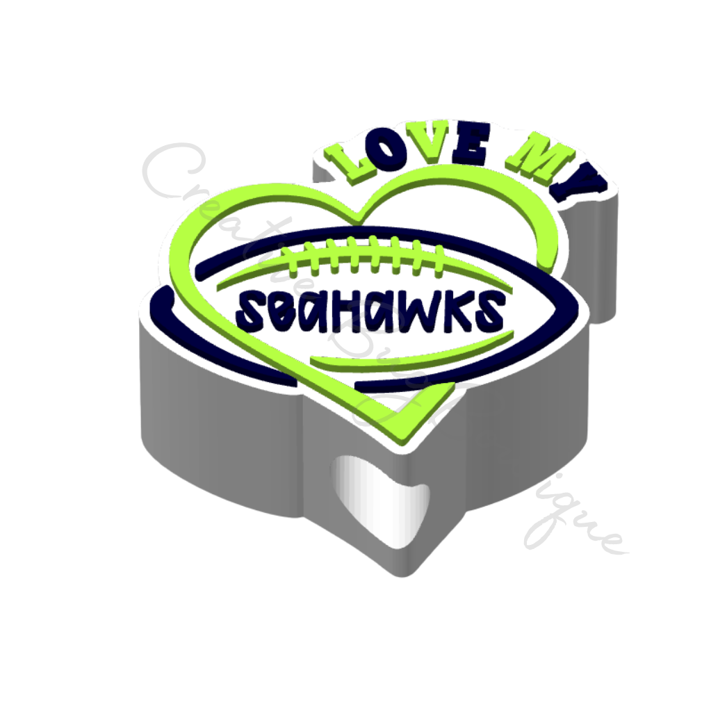 Love My Seahawks Straw Topper File