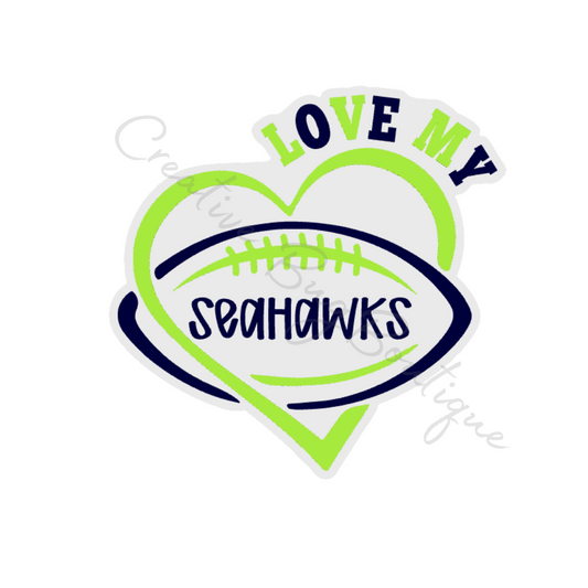 Love My Seahawks Straw Topper File