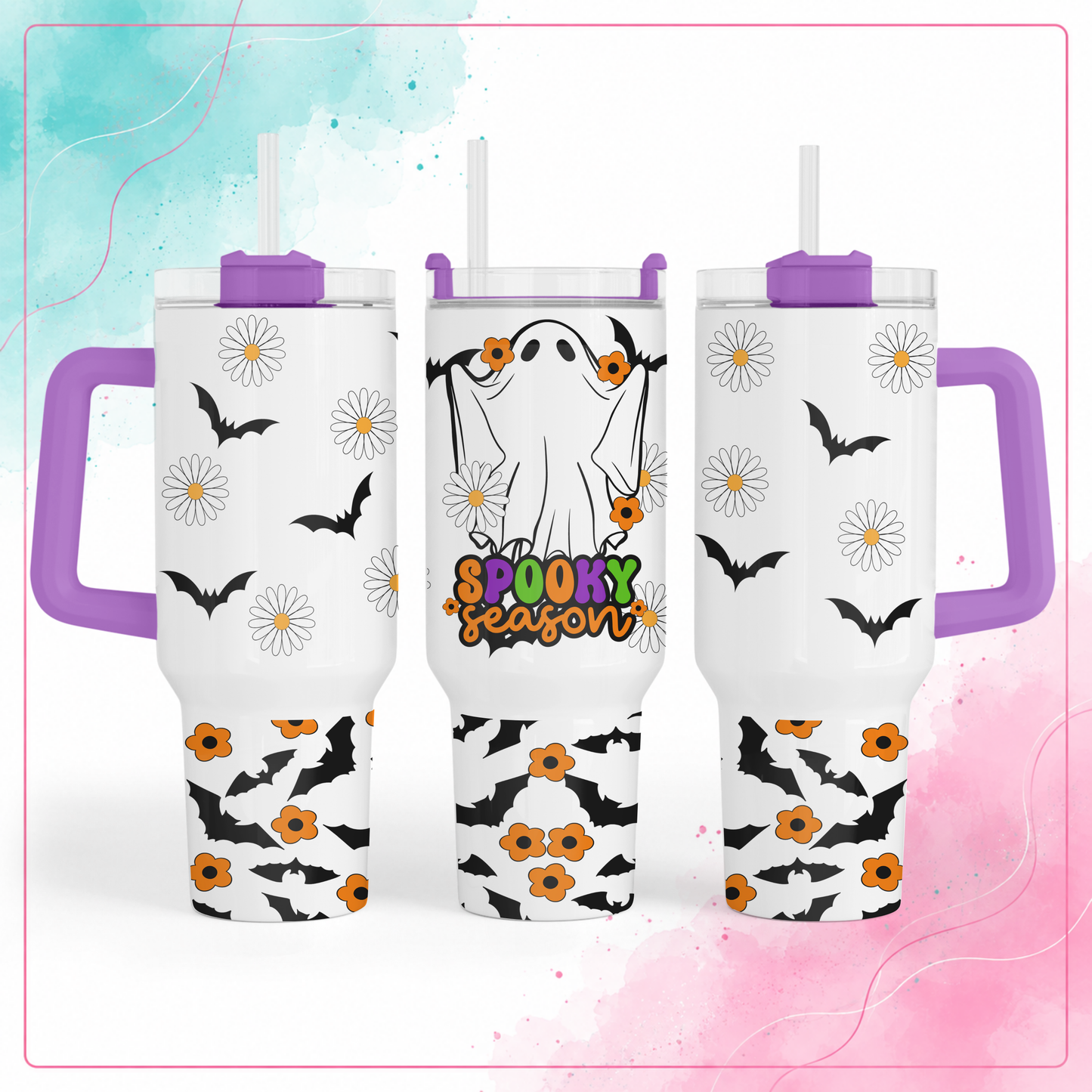 Spooky Season Ghost Tumbler