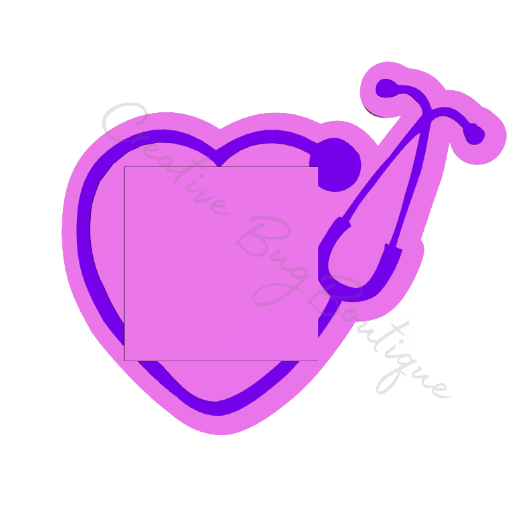 Stethoscope Sticky Note Holder STL File