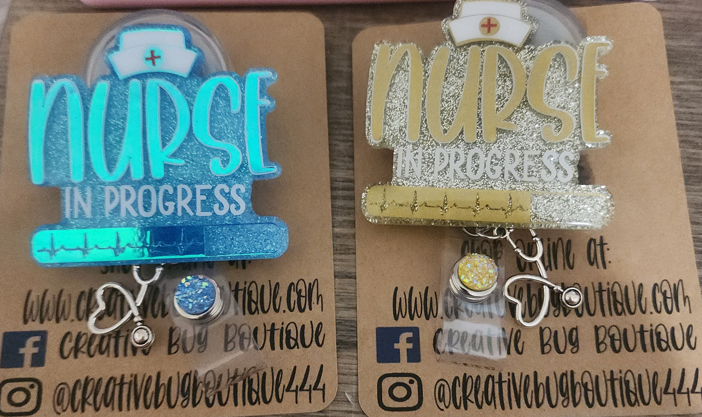 Nurse In Progress Badge Reel