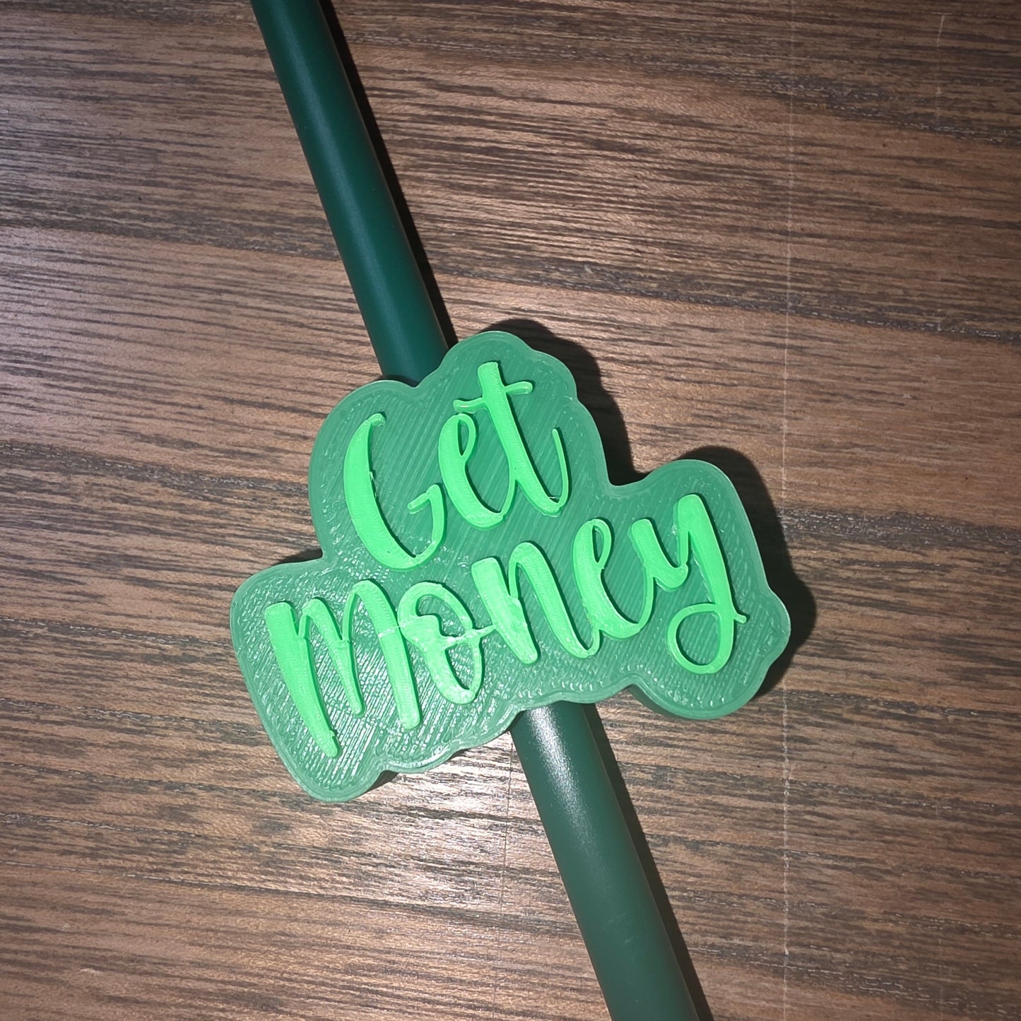 Get Money Straw Topper
