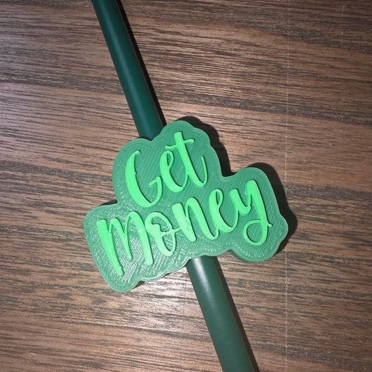 Get Money Straw Topper