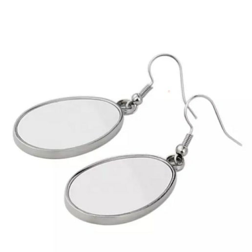 Double Sided Teardrop Metal Earring